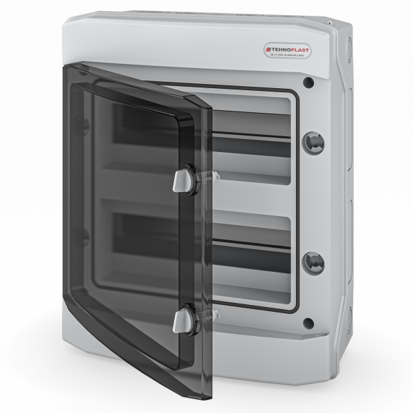 Sicherungskasten Aufputz IP65 Feuchtraum 2-Reihig 24 Module